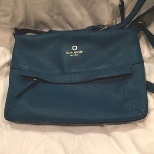 Kate Spade Turquoise Leather Cross Body Bag
